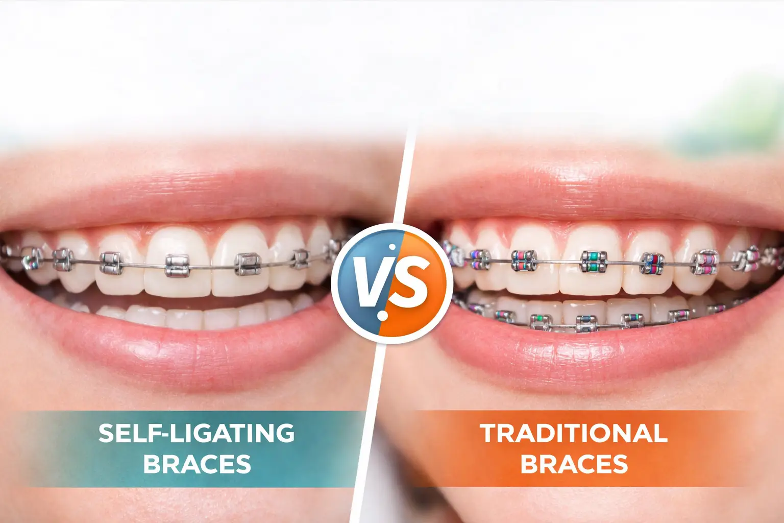 Self-ligating vs traditional braces comparison